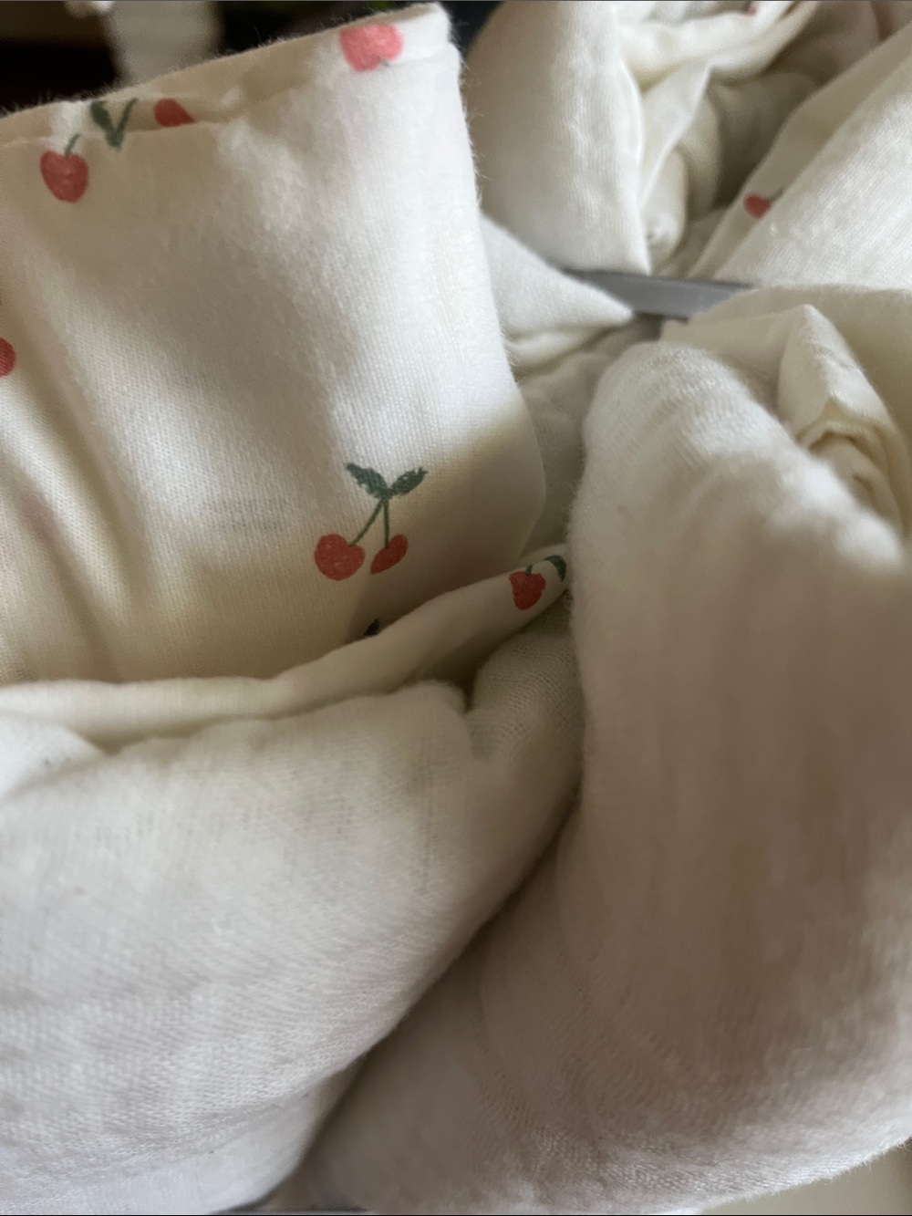 cloud island Toddler Bedding Set in White and Cream with Soft Pink Accents - Picture 7 of 10